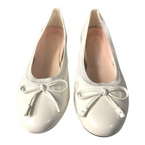 Hush Puppies Josie White Patent Ballet Flats – Girls Size 2W (New with Box!)